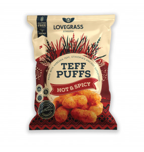 Lovegrass Teff puffs Hot & Spicy (25g)