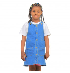 Ghion Kid’s Over all Jeans Dress