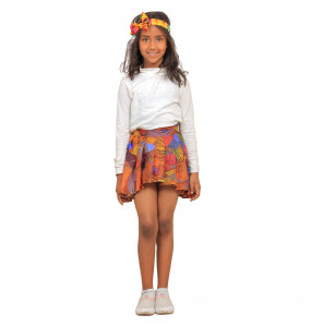 Muluken _ Kids African pattern Printed Skirt 