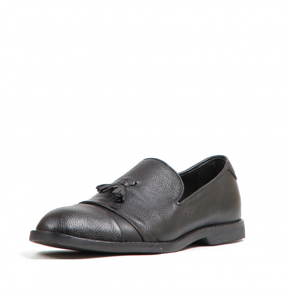 Anware_ Men's Leather Slip on Shoe with Tassel 