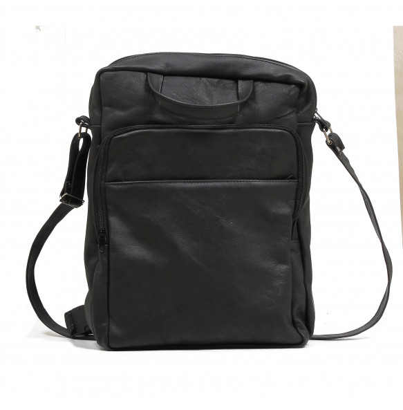 Birhane _Genuine Leather Laptop Backpack/Shoulder Bag