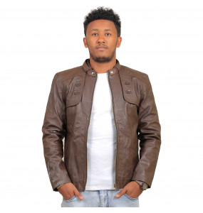 Tigist_Men's Real Leather Jacket