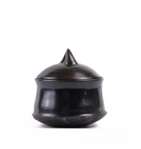 Enisra Handmade Small Clay Cooking  Pot With Handle 
