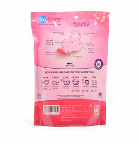 So Sure, Reusable sanitary Pads 1 pack with 2 pads