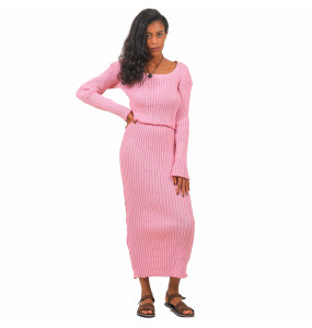Ethiopia_ Thread Made Sweater & Skirt Two -Piece Set