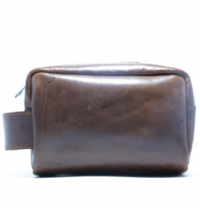Tsion_100% Genuine leather Travel Cosmetic Bag