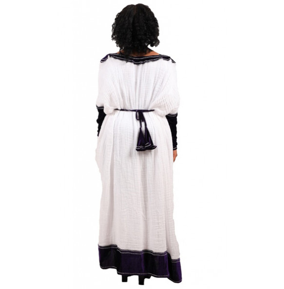 Mulu_ Women's  Beautiful Traditional Dress With "Netela"  